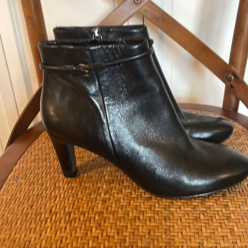 Ecco Black Ankle Boots - Picture 3 of 10